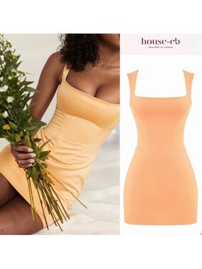 House of CB ENYA Apricot Corset Mini Dress